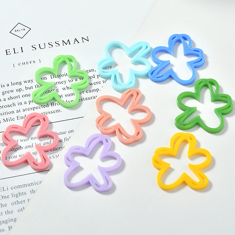 Акриловые нерегулярные специальные формы выдолбленные Цветочные накладки на