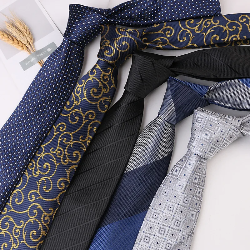 Мужские галстуки Corbata 7 см, роскошные галстуки в синюю полоску, деловые галстуки для мужчин, аксессуары для рубашки, подарок на свадьбу
