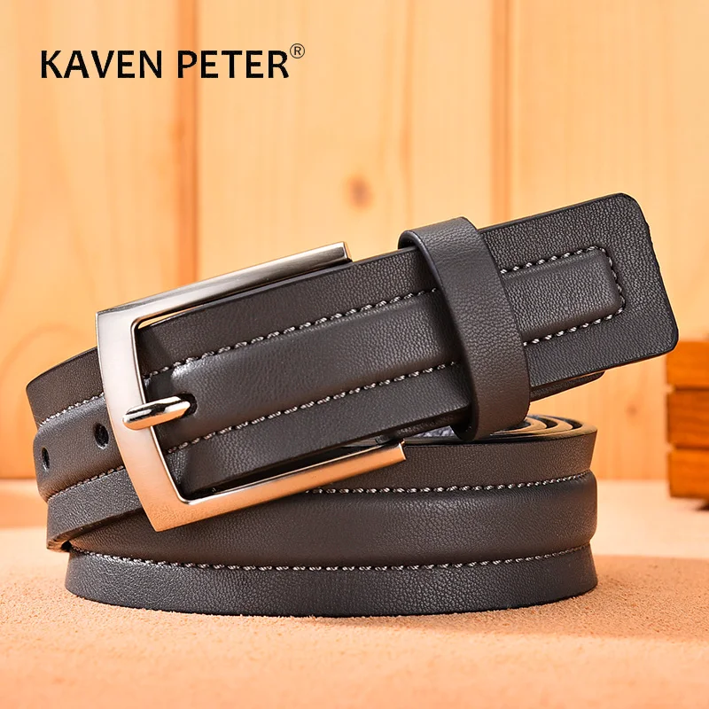 Casual Leather Belt For Men High Quality Male Cowhide Pin Buckle Belt Jeans Cowboy Waistband New Design Drop Shipping