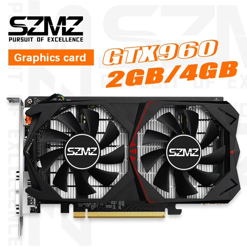 [해외] SZMZ 비디오 카드 NVIDIA Geforce Non GXT 960 1060 1650 GPU 용 기존 GTX 750 2GB 4GB GPU 128Bit GDDR5 그래픽 카드