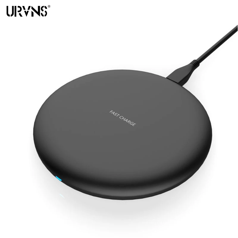 Беспроводное зарядное устройство URVNS 10 Вт Qi для iPhone 11 XS X 8 AirPods Galaxy S20 S10 S9 S8 Note 9 Huawei