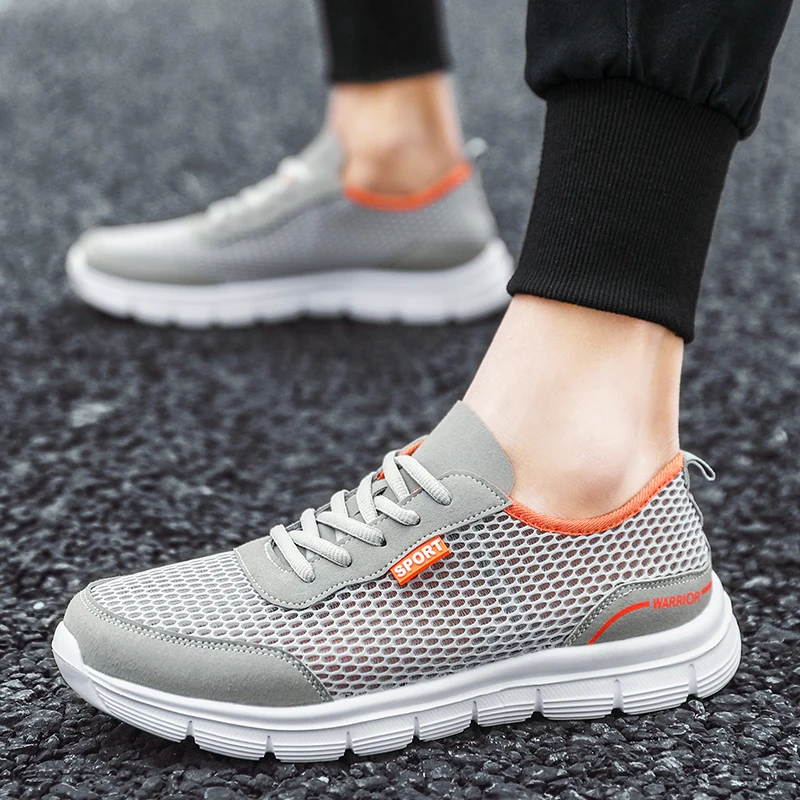

Summer Sneakers Men's Walking Shoes Comfortable Breathable Mesh Loafers Wear-resisitant Outdoor Flats Shoes Men's Tennis