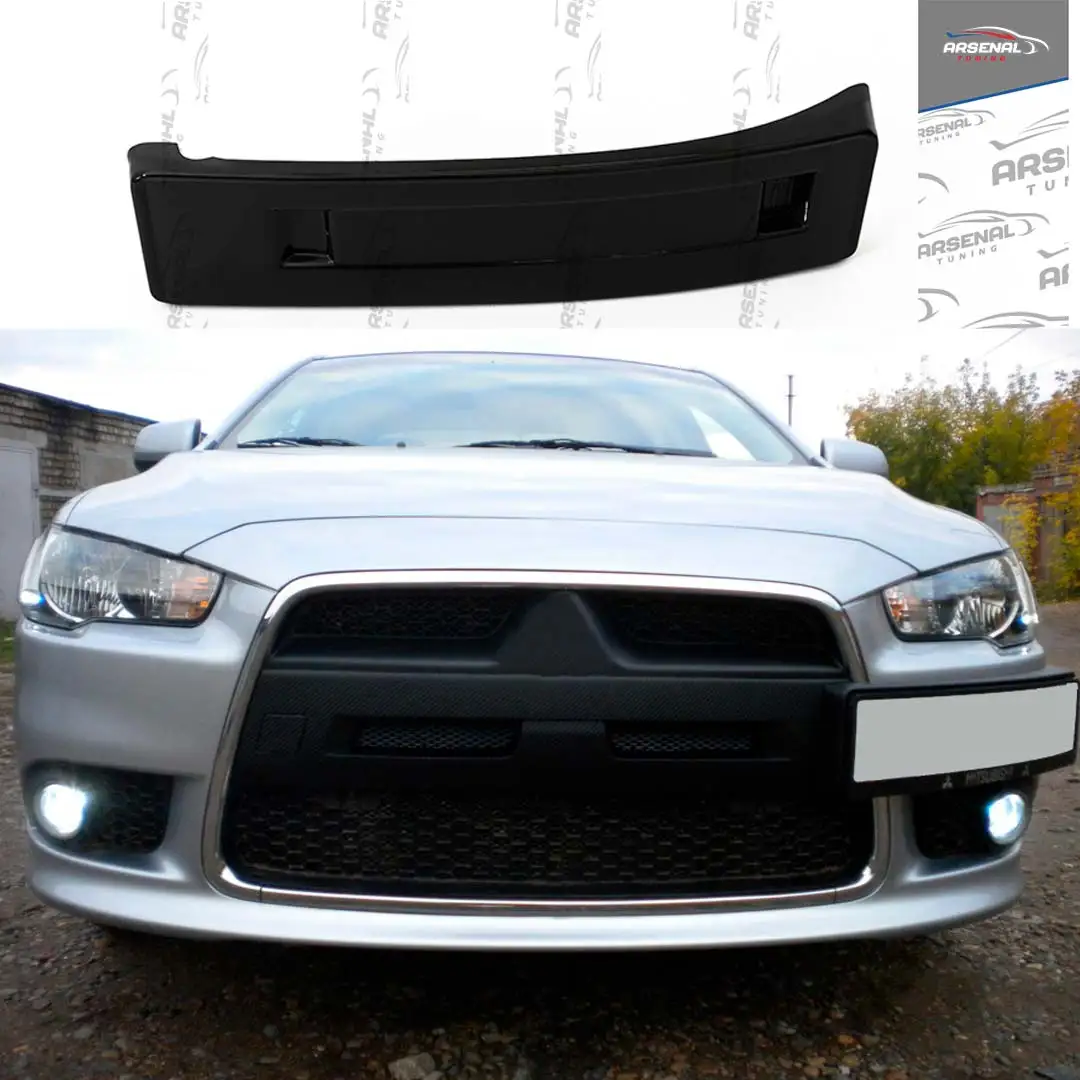 License plate number Lancer 10 restyling 2011-2015 ABS plastic tuning bumper frame styling podium | Автомобили и мотоциклы