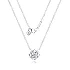 Ожерелье с лепестками роз колье ожерелья стерлингового серебра 925 ювелирные изделия из жемчуга для женщин Collare Mujer Naszyjnik Colar Joyas