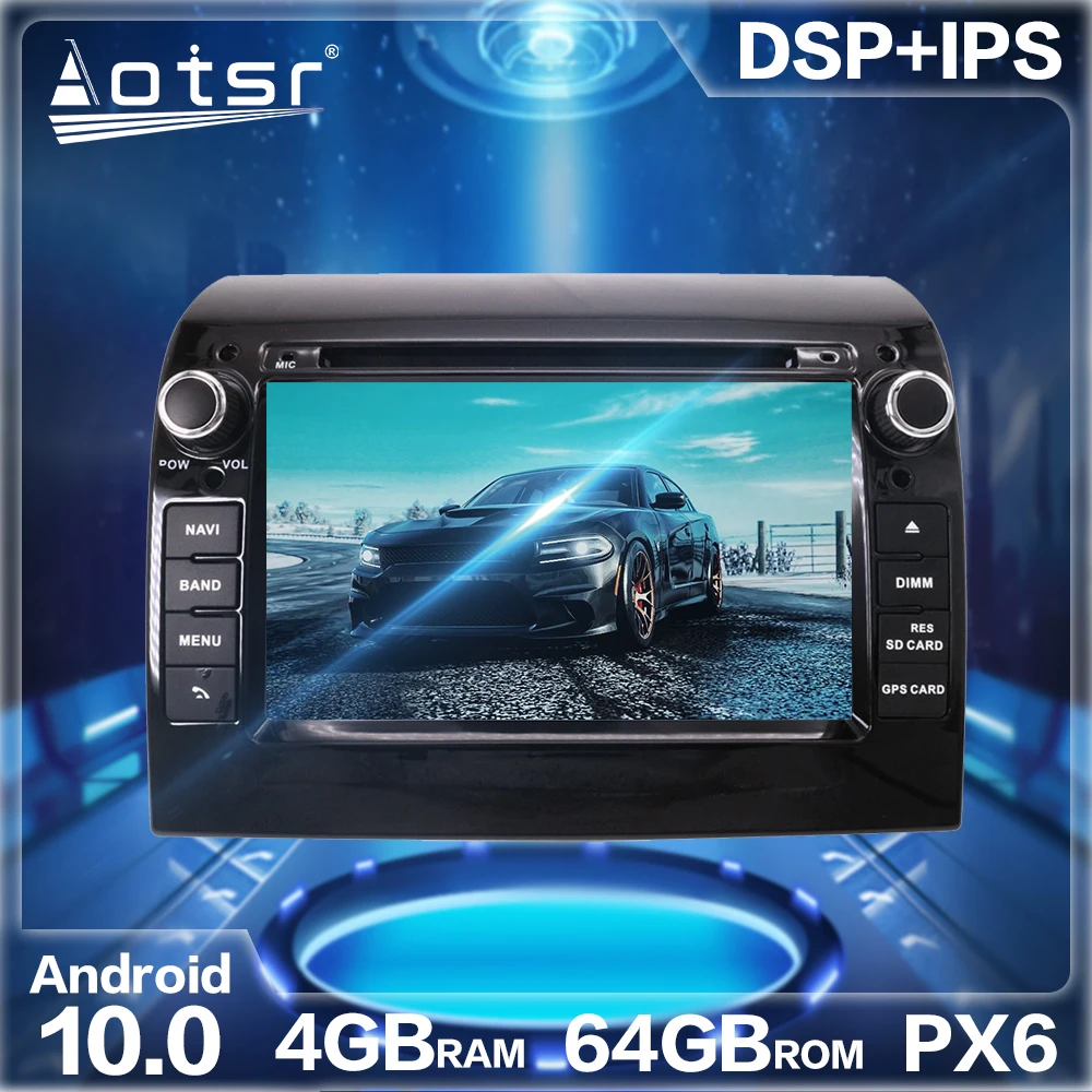 

Aotsr Android 10.0 4GB+64GB Car Radio Player GPS Navigation DSP For Fiat Ducato 2006-2019 Car Auto Stereo HD Multimedia Headunit