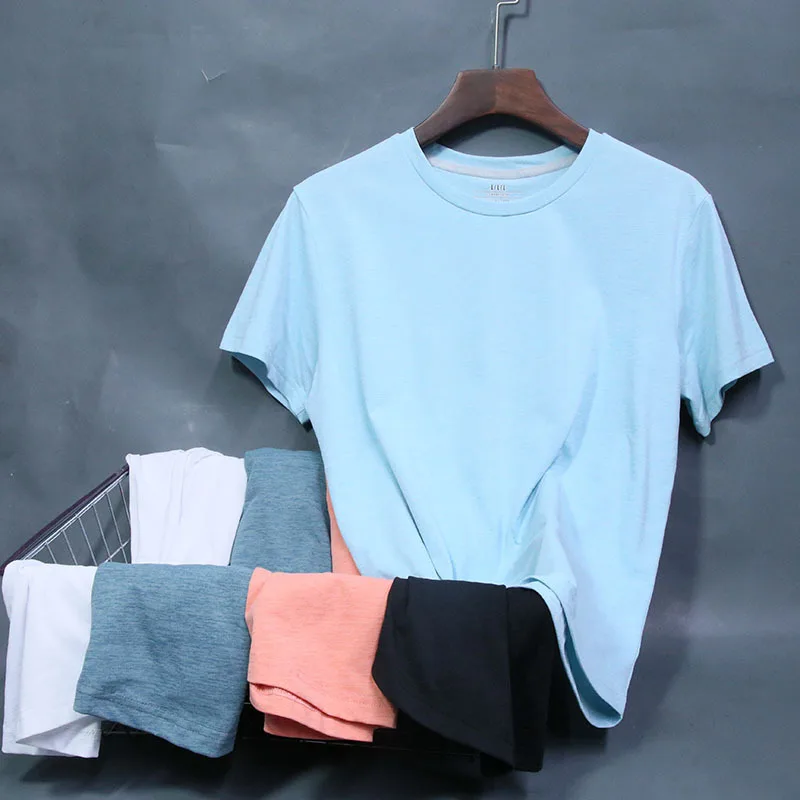 

New design Spandex Gym Shirt Sport T Shirt Men Short Sleeve Running Shirt Men Workout Training Tees Fitness Top Sport T-shirt