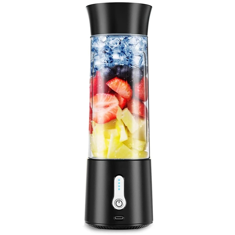 

Portable Blender, Rechargeable Blender With 500Ml Bottle, Waterproof Blender For Milkshakes And Smoothies Small Juicer