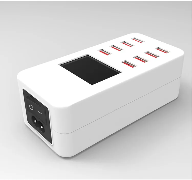 Универсальный светодиодный портативный 8 портов USB быстрая зарядка быстрое