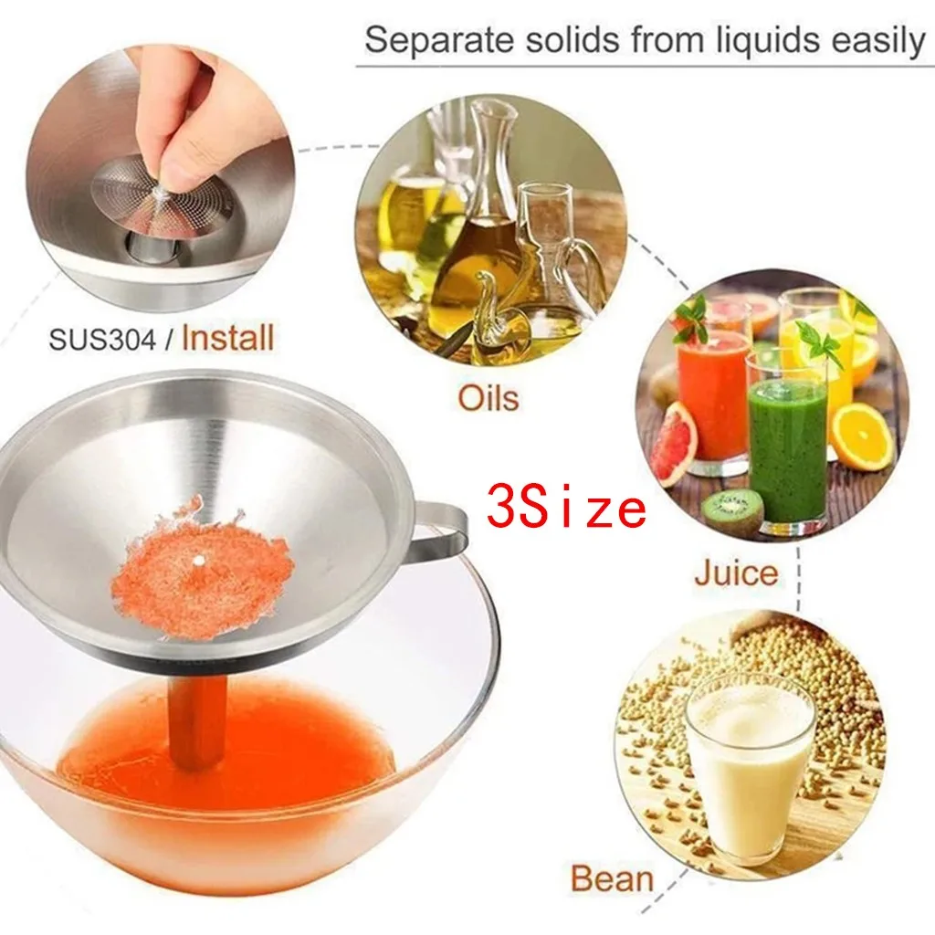 1 шт. Воронка Из Нержавеющей Стали Для Колбы бутылки ликера кухонная масляная