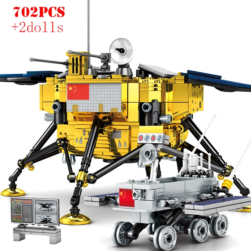 Космический авиационный лунный зонд космический корабль строительные блоки