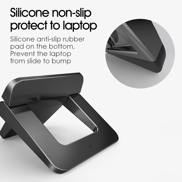 LICHEERS Laptop Stand for MacBook Pro Universal Desktop Laptop Holder Mini Portable Cooling Pad Notebook Stand for Macbook Air 2