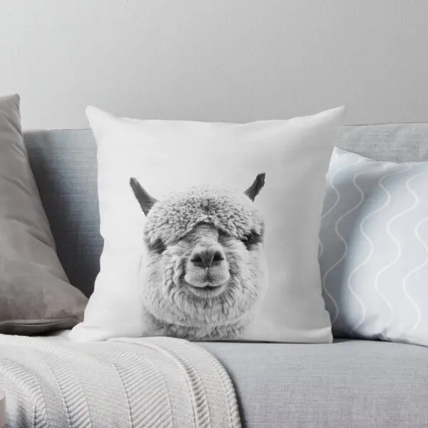 

Alpaca Throw Pillow Cover Print Pillow Case Waist Cushion Cover Wedding Bed Decor