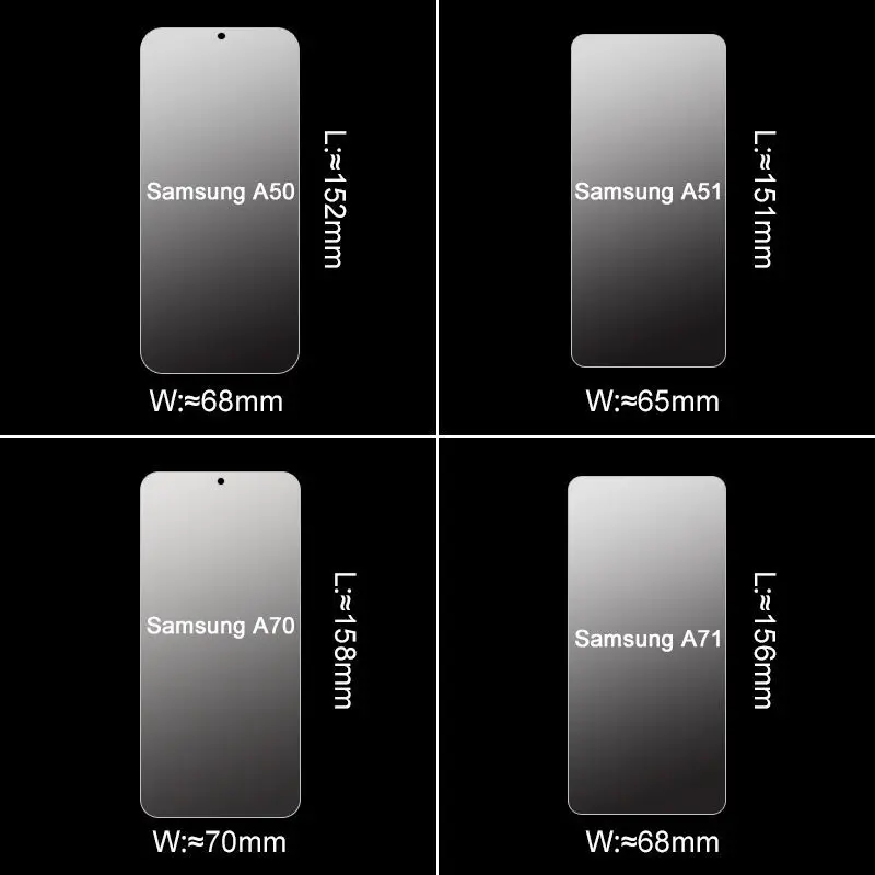 

Tempered Protective Glass On For Samsung Galaxy A51 A70 A71 A50 9H Screen Protector For A20E A20S A30S A40S A50S A10 A20 A30 A40