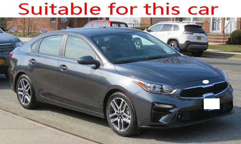 Для Kia K3 Cerato Vivro 2019 2020 автомобильные аксессуары из углеродного волокна передняя