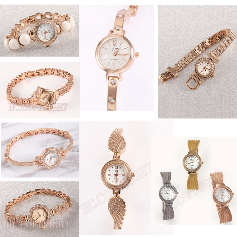 Роскошные женские часы с кристаллами украшенные браслетом бриллиантами и