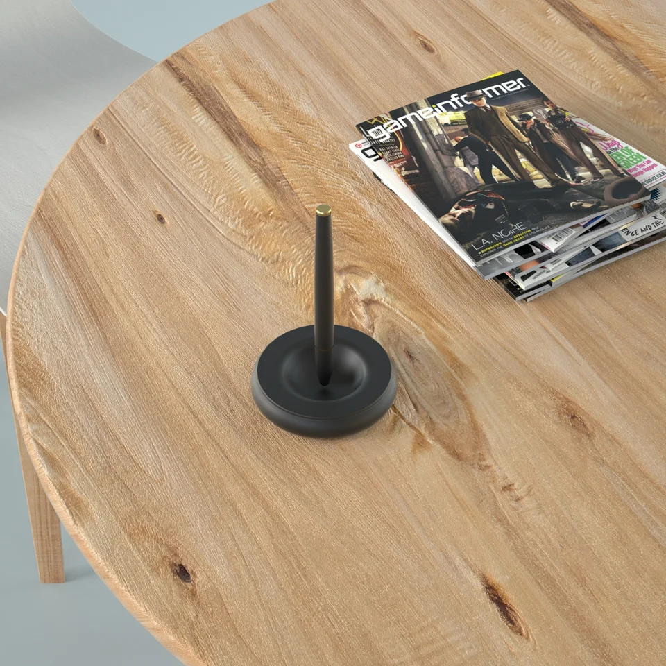 Cena Kreatywny Design Stop Aluminium Mosiądz Lewitacja Magnetyczna Samonośny Długopis żelowy Pisanie Biznesowe Czarny Cienkopis Wkłady