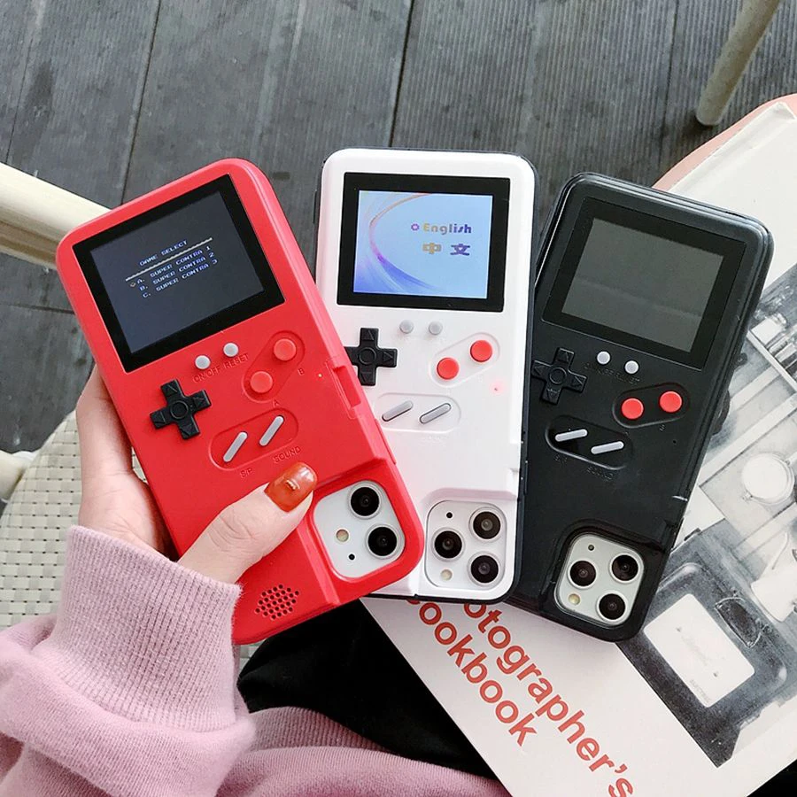 Retro Game Phone Cover Funda Video Playable Console Case for iPhone 11 Pro Max X XS XR 6 7 8 6S Plus SE 2020 | Мобильные телефоны и