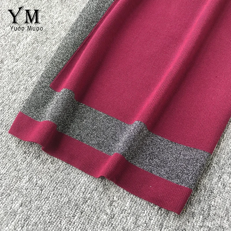 YuooMuoo хорошее качество блестящее женское винтажное элегантное платье 2019