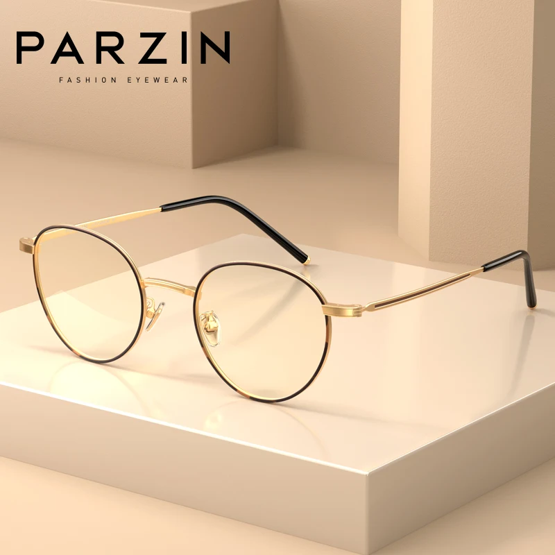PARZIN Blue Light Glasses Women Computer Gaming Eyeglasses Elastic Female Glasses Men Anti UV400 Ray Frame Eyewear Gafas 15767