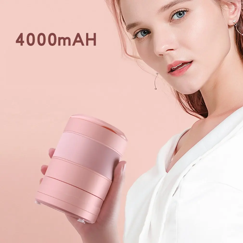 

6 Leaf Knife Juicers Electric Silicone Collapsible Retractable High Temperature Resistant USB Charging 450ml Portable Blender