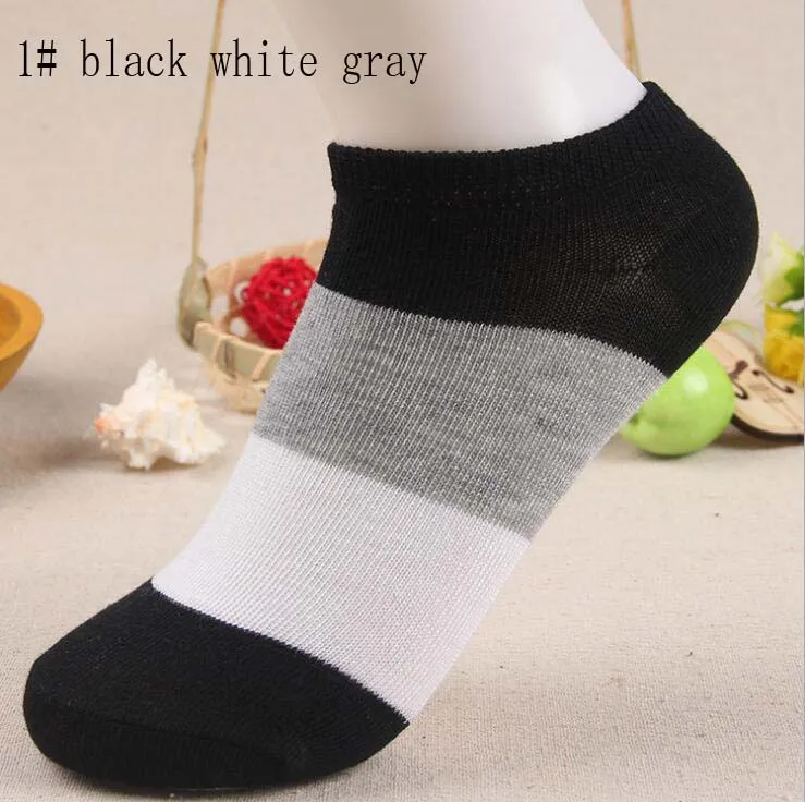 Носки по щиколотку Три цвета Хлопковые эластичные короткие тапочки конфетных