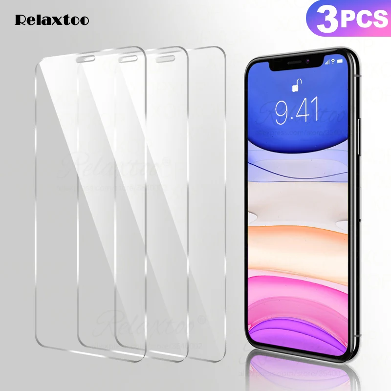 3 шт. 9H закаленное стекло для iphone 11 11pro Защита экрана apple iphone11 pro iphone11pro защитная