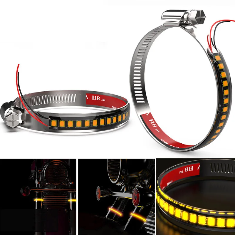 2/4 шт. универсальные светодиодные мотоциклетные поворотники IP67 250 мм| |