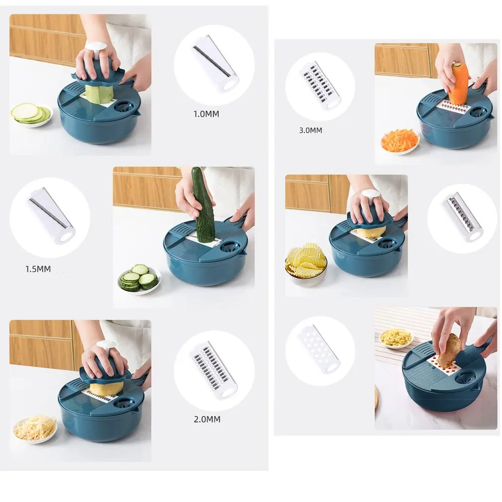 

1 set Multi-function vegetable cutter potato manual shredder slicer home kitchen carrot grater grater