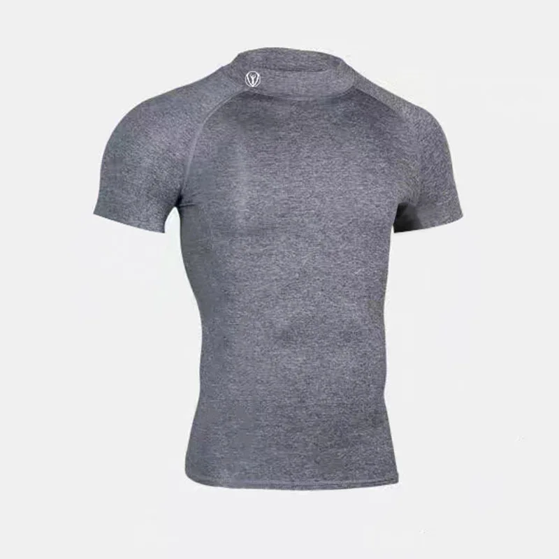 

2020 Muscle Workout Brothers Sports Short Sleeve Stretch Breathable Sweat Absorbing Wicking Quick-Drying Short-Sleeved T-shirt
