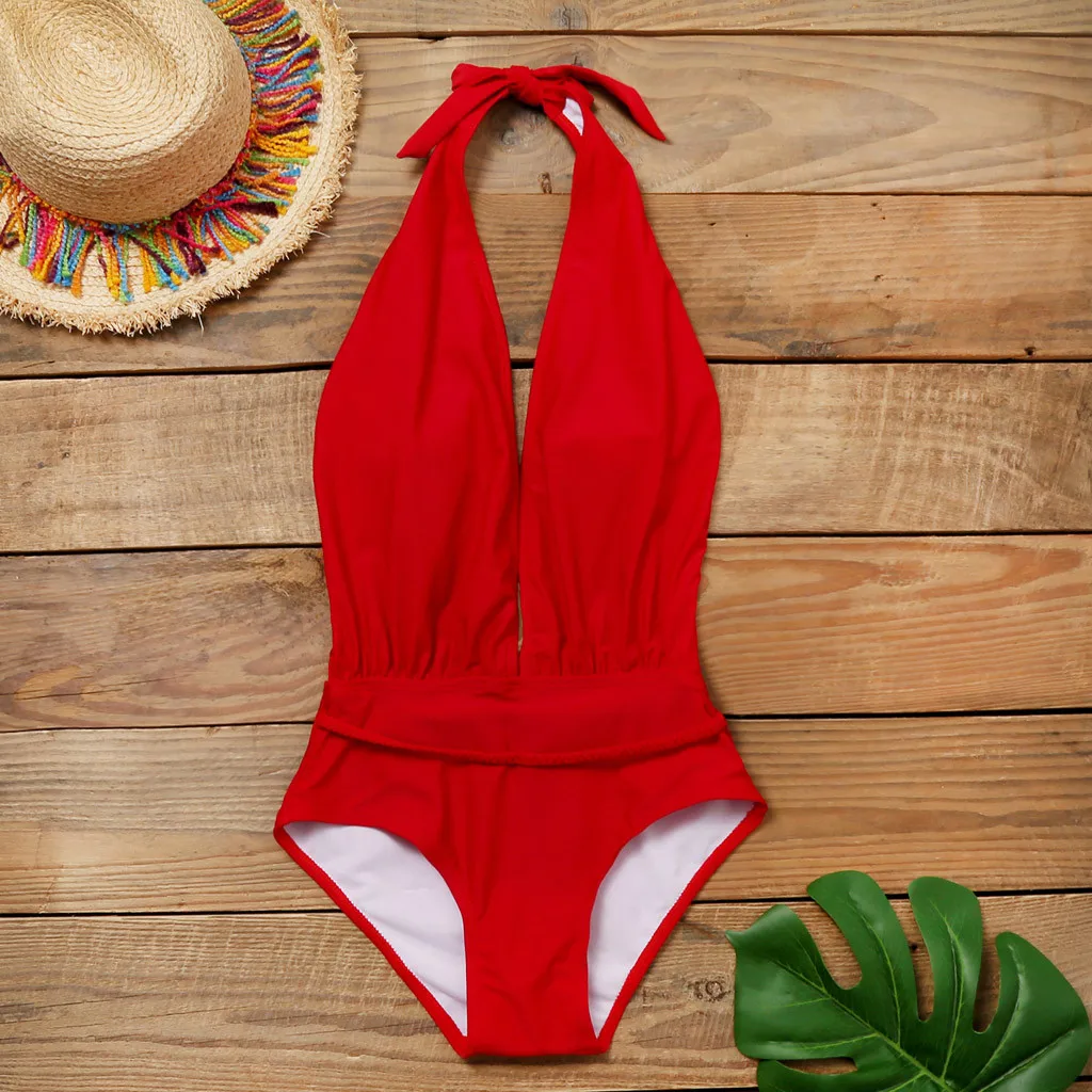 Купальник цельный цветочный принт волнистый сексуальный боди для женщин пуш ап