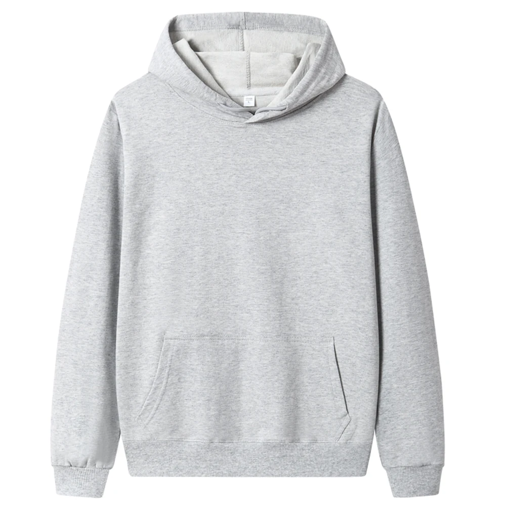 

Mens Solid Color Casual Sweatshirt Youthful Vigor Wind Long-sleeved Hooded Pullover Sweater
