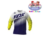 Детская футболка для внедорожников, квадроциклов, гоночных гонок, AM Fox, езды на велосипеде, велосипеде, горном велосипеде, горнолыжного спорта, Джерси для мотокросса, камуфляжная футболка для мальчиков
