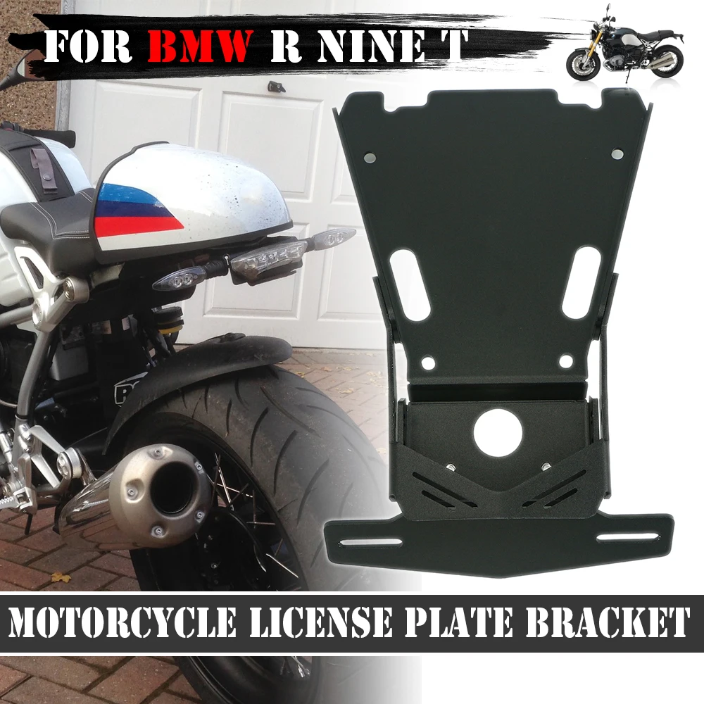 

Motorcycle Accessories Tail Mount License Plate Bracket Holder Black For BMW R NINE T RNINET 9T Racer Scramble Urban R9T R NINET
