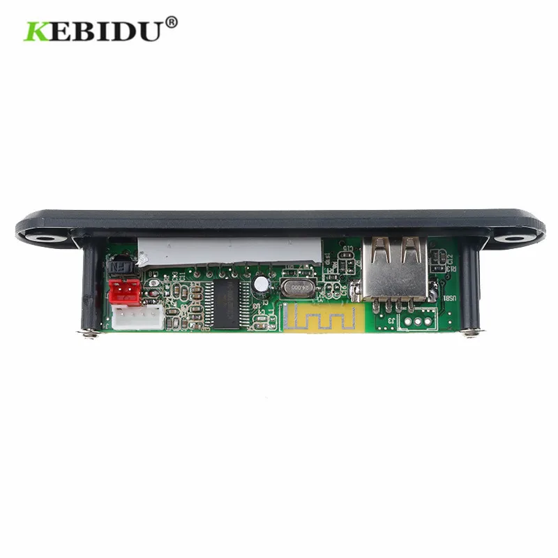 Kebidu MP3 декодер Bluetooth беспроводной Bluetooth 12 в MP3 WMA декодер плата аудио модуль USB TF радио для автомобиля удаленный музыкальный динамик