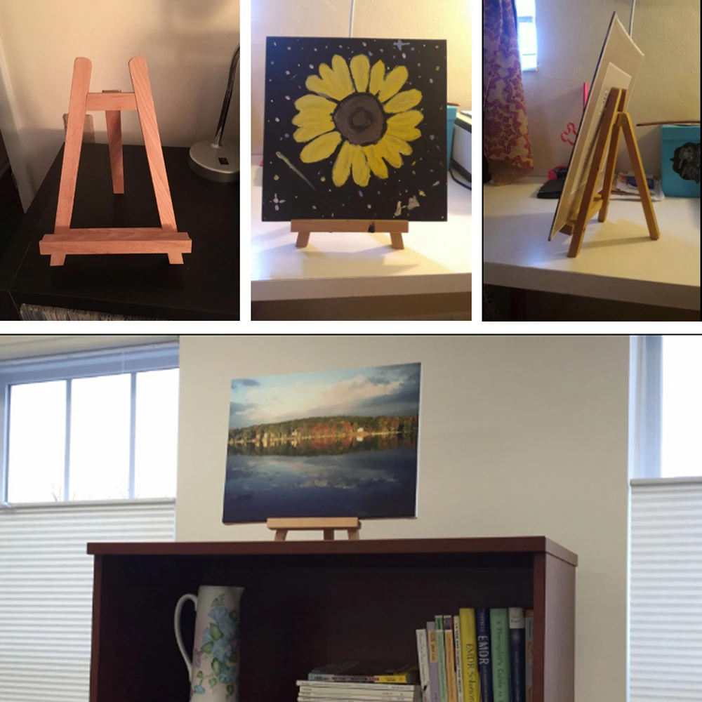 Маленькая Настольная мини деревянная фоторамка для художников фотография