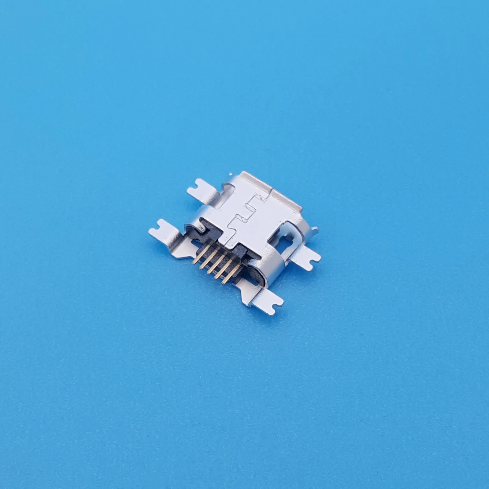 20 шт. Micro USB Тип B 4 ножки 1 27 мм SMT SMD гнездовой 5 контактный разъем PCB паяльный