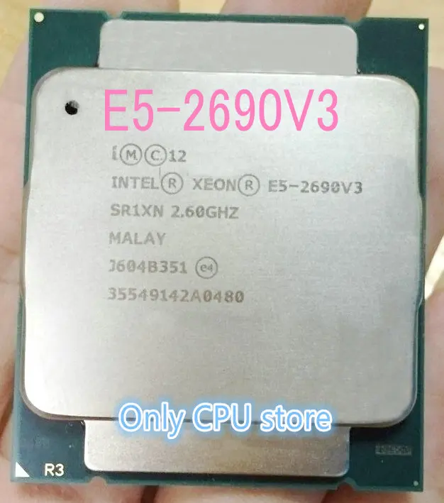Процессор Intel Xeon E5 2690V3 оригинальный процессор 2 60 ГГц 20 м 12 ядер 22 нм 135 Вт|intel