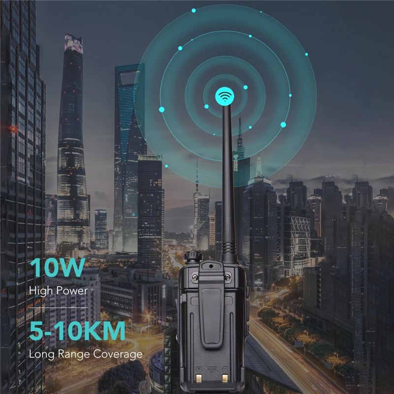 2 шт Baofeng UV 10R Профессиональный иди и болтай Walkie Talkie S Высокое Мощность 10 Вт Dual Band