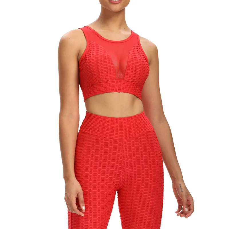 

Women Sports Tank Tops Yoga Sports Bra Breathable Fitness Running Vest Ladies Mesh Underwear gym top bras