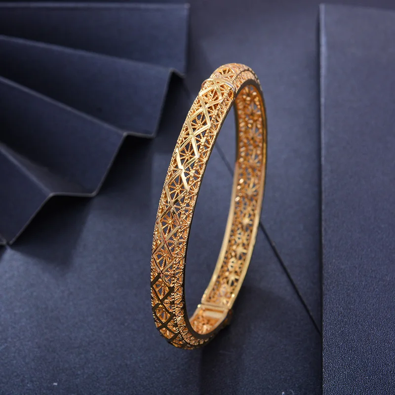 Женский браслет из эфиопского золота 1 шт. 24 к|Браслеты| |