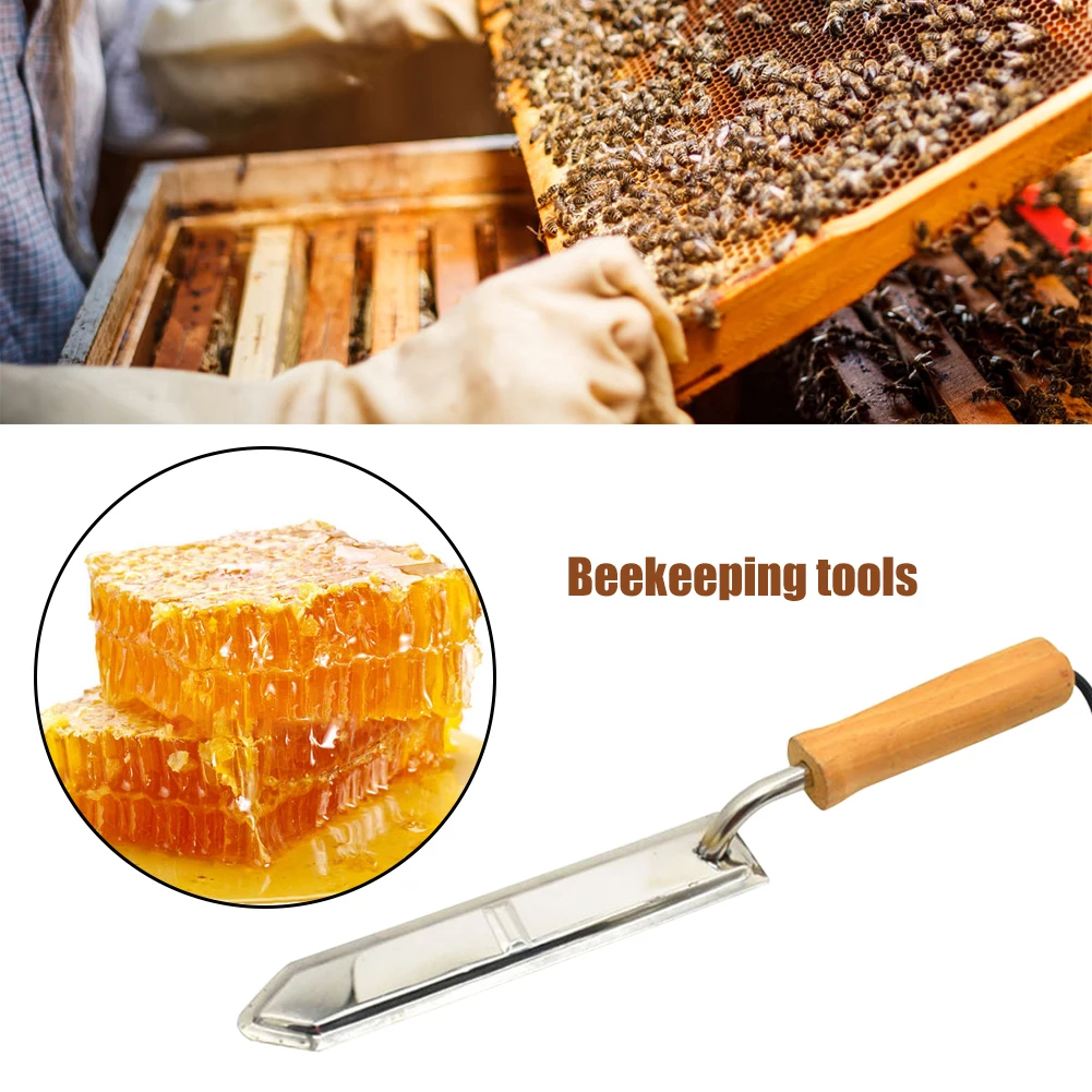

Electric Automatic Heat Bee Honey Knife Effective Beekeeping Tools Beehive Cutting Power Scraper Cutting Bee extractor Tools New