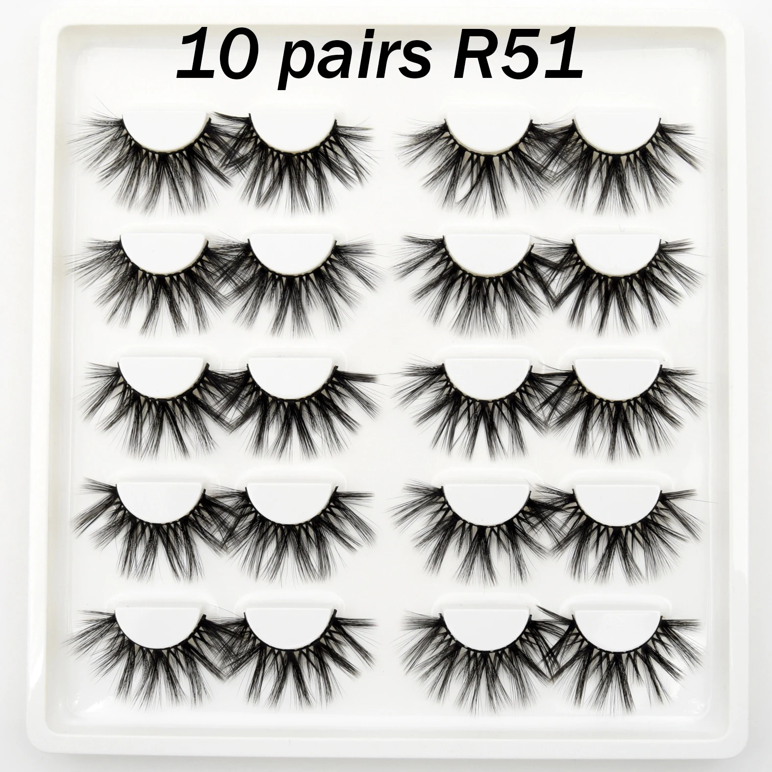 Visofree 10 пар ресниц 3D норковые волосы Накладные ресницы натуральные толстые