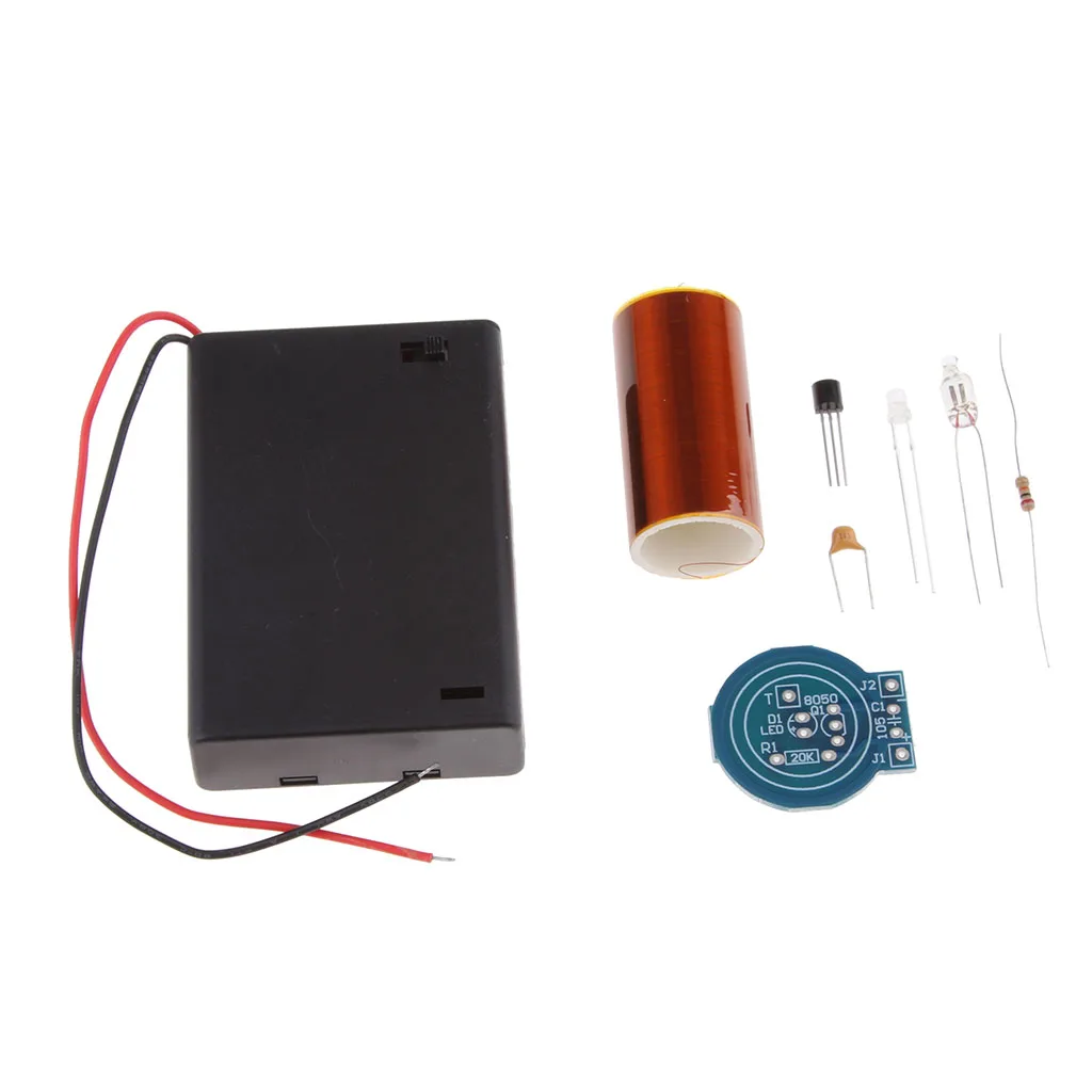 Мини SSTC стол Тесла катушки DIY Kit без дуги светильник на расстоянии собранный |