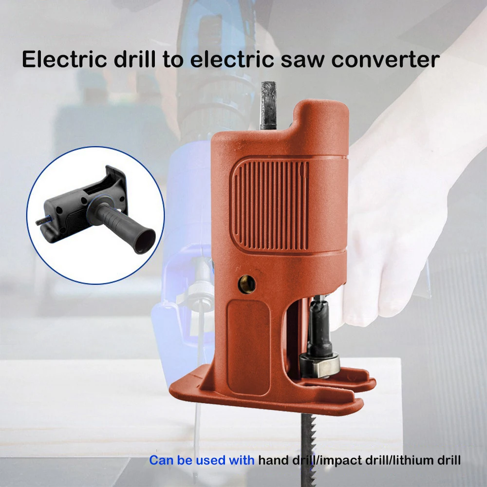 

Accu Reciprozaag Adapter Elektrische Boor Gemodificeerde Elektrische Zaag Hand Tool Hout Metaal Cutter Saw Attachment Adapter
