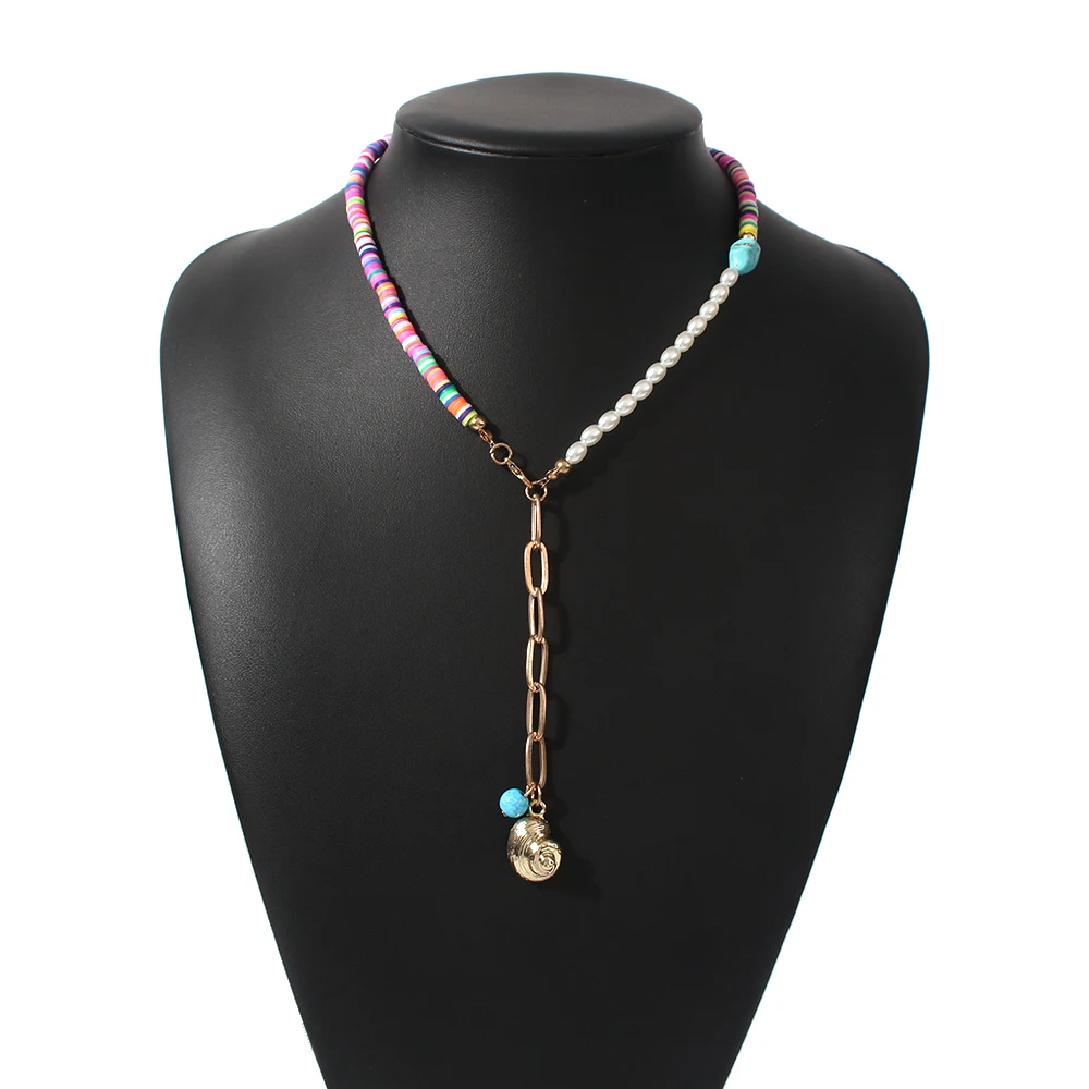 

Autumn and Winter New Imitation Pearl Sweater Chain Alloy Chain Mix and Match NecklacePendantNecklaceInitialCharmsMother ofPearl