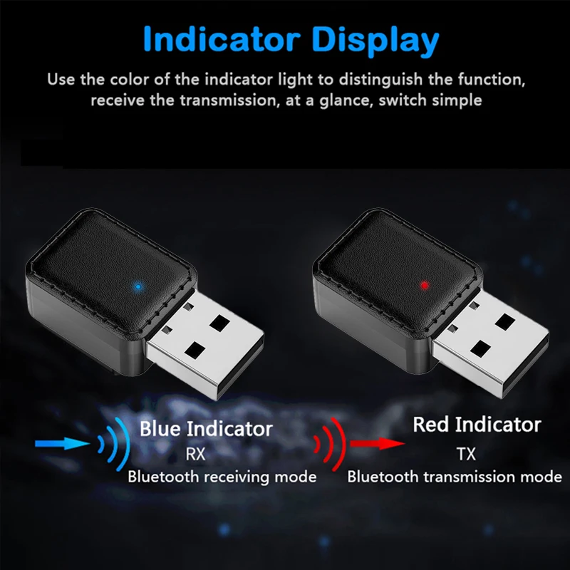 AUX 5.0 Bluetooth Receiver Transmitter Car USB Adapter Wireless Handsfree Kit for Speaker Home PC Laptop | Автомобили и мотоциклы