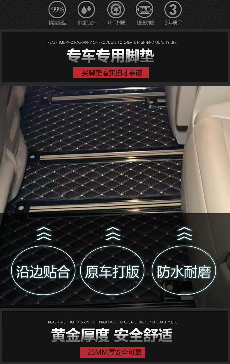 Подходит для 15-19 правого руля Toyota alphard/vellfire 30 серии правого руля Подушечка Для стопы Специальная водонепроницаемая и износостойкая