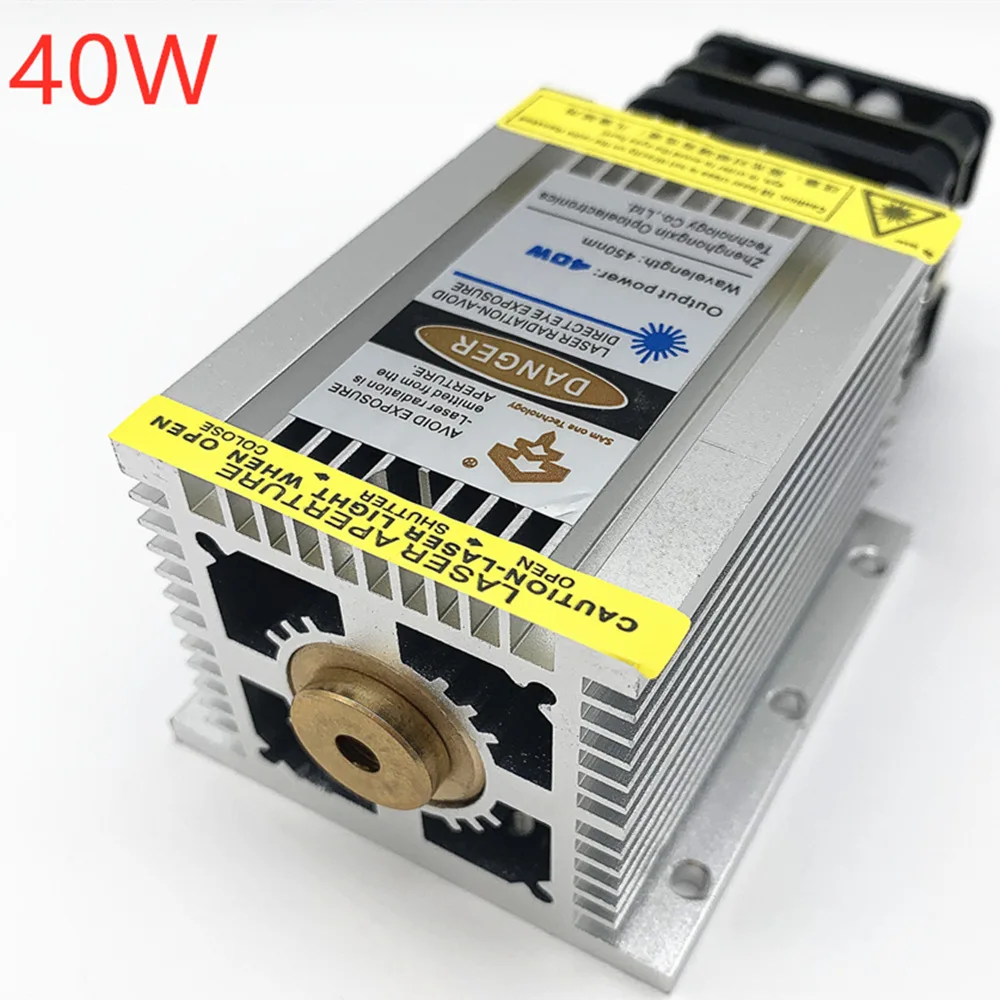 40W laser head, blue laser module, ultra-fast engraving of stainless steel and oxidized metal, high transmittance with PWM TTL