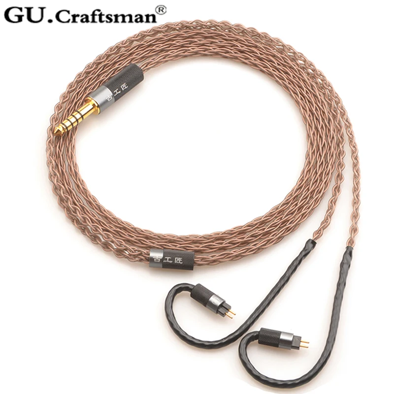 GUCraftsman 6n occ медь 0,78 мм 2Pin 64 аудио a12t/u12 TIA Fourte Oriolus re2000 Legend X LCDi4 VE8 кабель для наушников