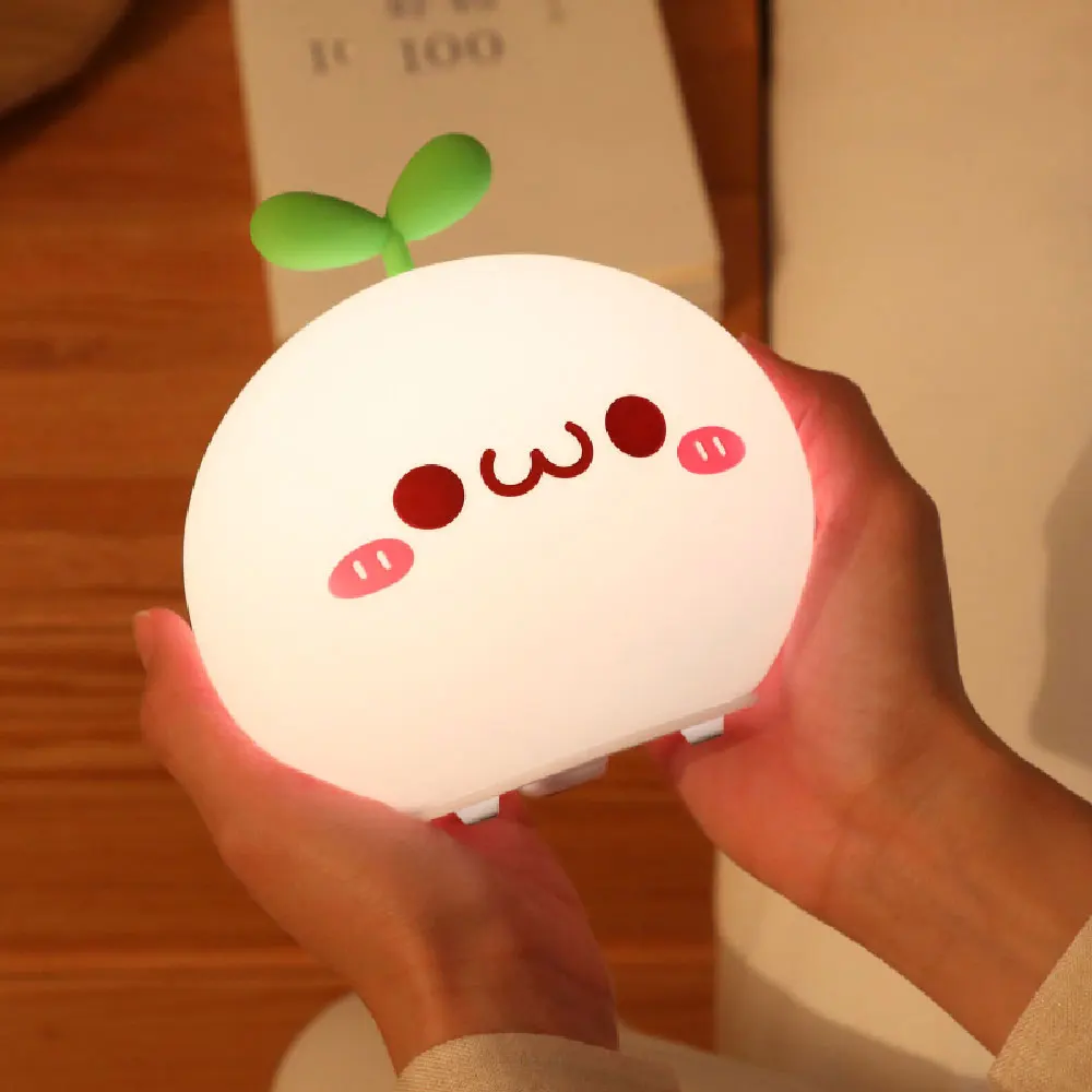 

Cute LED Cartoon Night Light Lamp Soft Silicone 5V 1200 MAh 8 Hours Touch Sensor Lighting for Home Decor Light for Kids Gift